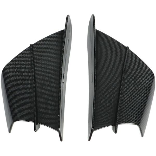 1 par motorcykel aerodynamiska vingar kolfiber stil sidopaneler winglets universell passform