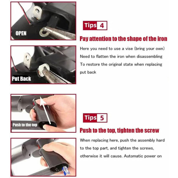 För V11/V10 högpresterande dammsugare avtryckarswitch