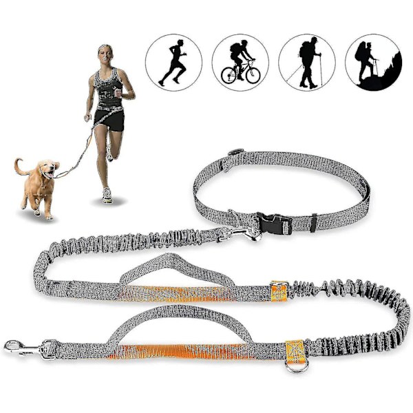 Evago håndfri hundeline, justerbar elastisk joggingline