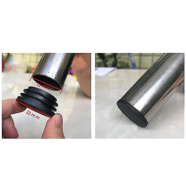 24 stk stol bordbenplugger 22mm diameter runde plasthetter gjengeinnsatsrørbeskyttelse