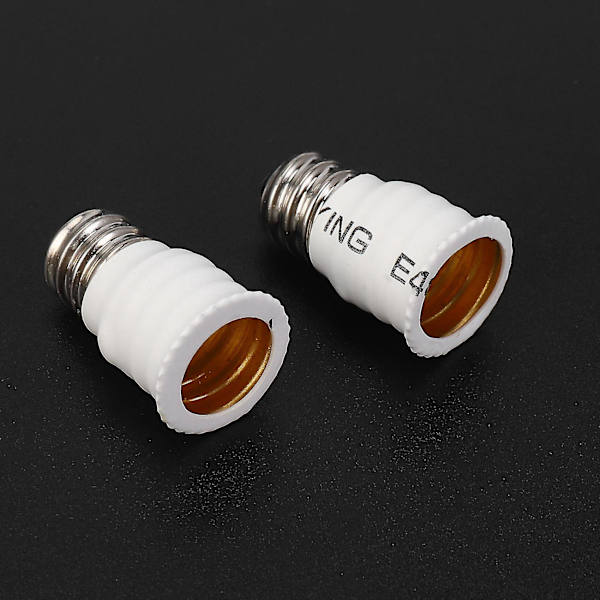 18-pack E12 till E14 vit LED-lamphållare lampadapteruttag konverter av hög kvalitet - meini