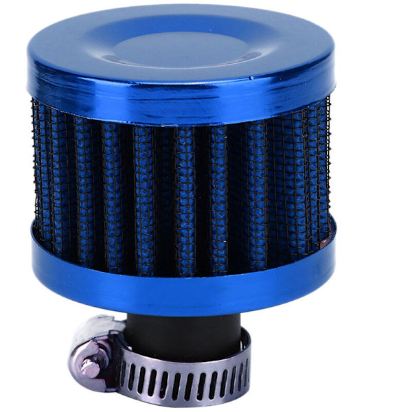 13mm Mini Luftintagsfilter Vevaxelhus Ventilation Universal Biltillbehör (Blå)