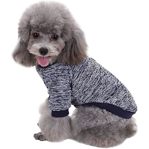 Pet Hundekleidung Strickwaren Hundepullover (x-large, Marineblau)