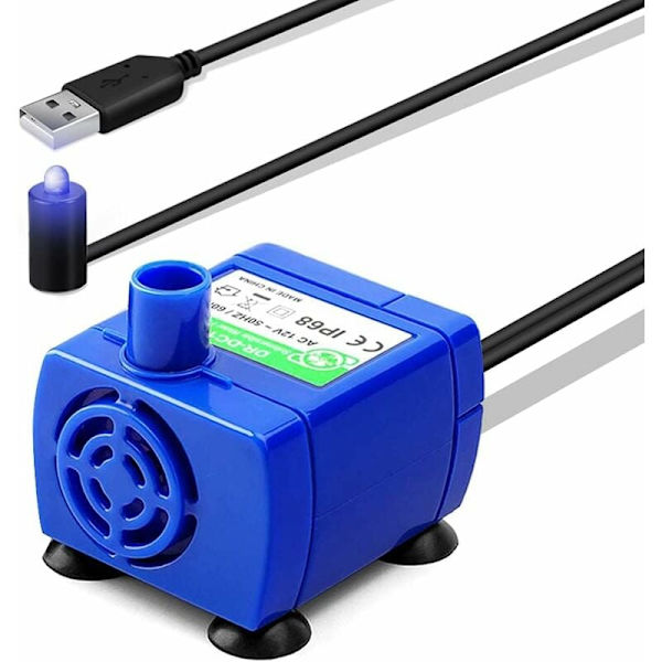 Husdjursfontänpump, kattfontänpump, ersättning för kattvattenmotor, husdjursfontän, katt- och hundfontändispenser.