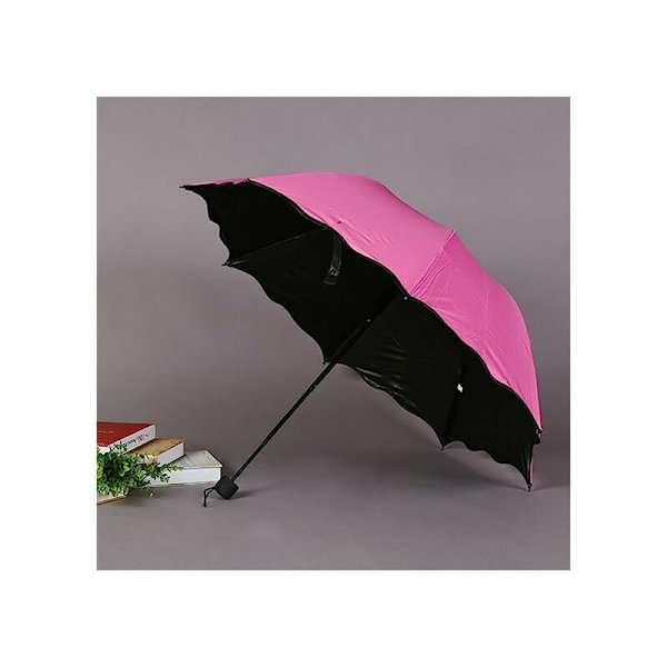 Parasol UV-skydd fickparaply damparasoll dam hopfällbar sommar solskydd 3-faldig UV-skydd begoniaparasoll damparasoll