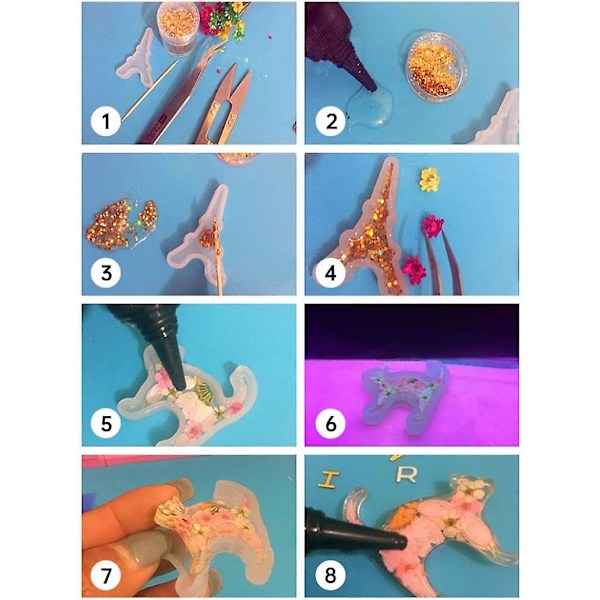 Harpiksform Potteplante Stativ Epoxy Støbeform Slangeform Display Stativ DIY Værktøj Håndværk & Sytilbehør