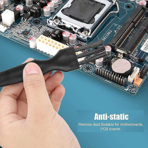 5 st antistatiska borstar, nylon antistatiska borstar rengöringsborste