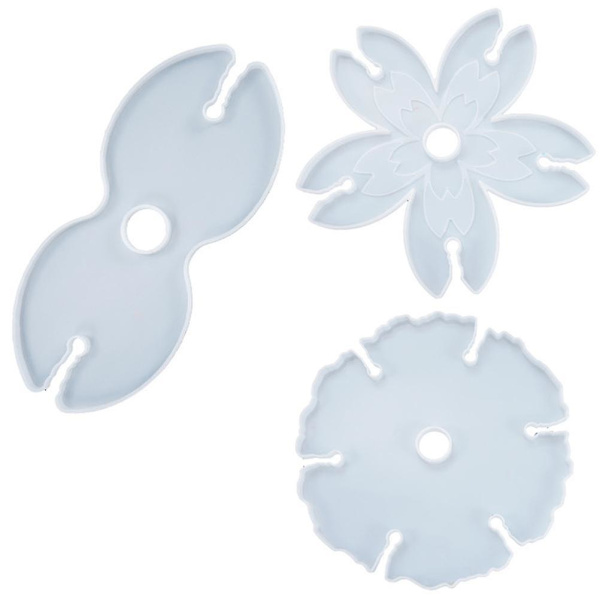 3 stk. Vinstativ Epoxy Form DIY Coaster Form Vinstativ Form DIY Tilbehør