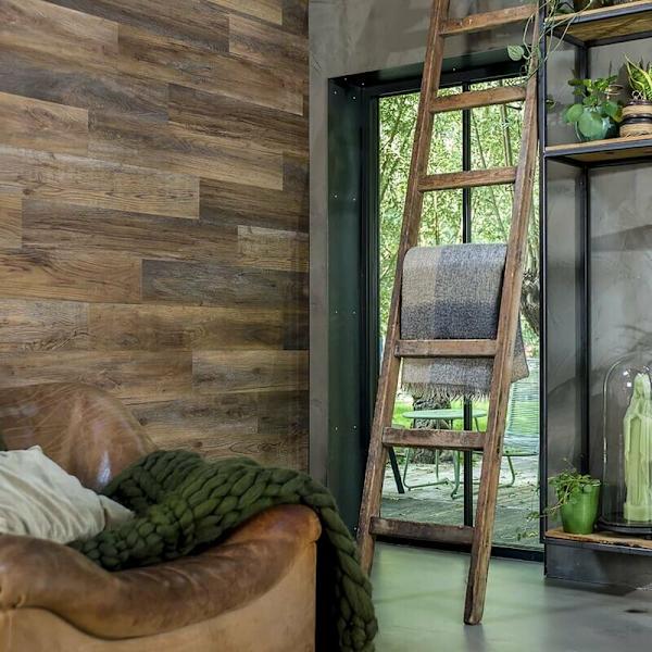 WallArt paneler trälook Barnwood Oak Umbra Brun