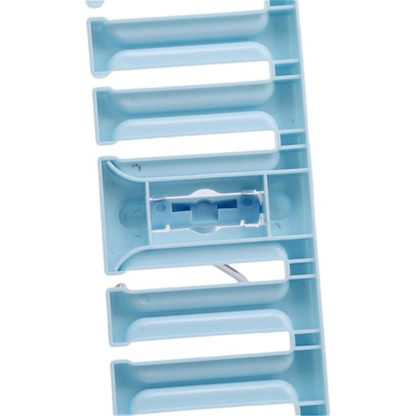 Slipshållare för slipsar, bälten och halsdukar i plast, blå
