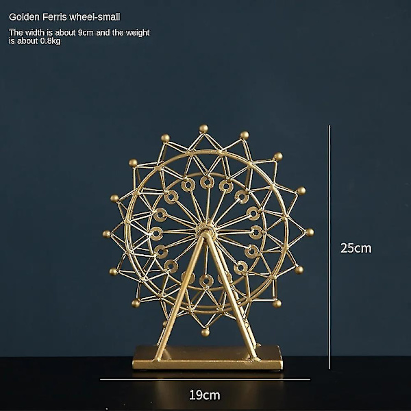 Mike pariserhjul modell, pariserhjul prydnad legering metall statyer skulpturer, bordsskiva konst skulptur modell skåp skrivbord dekorativ konst staty för hem