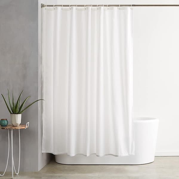 Basics Polyester Dusjforheng 180 x 180 cm Hvit