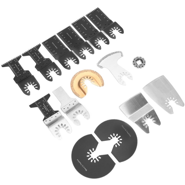15 stycken universal oscillerande sågblad av kolstål, multifunktionellt skärverktyg
