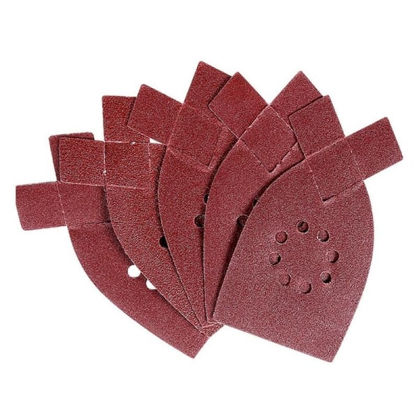 Paket med 50 slipark #120 sandpapperssliptrianglar lämplig för Black and Decker Detail Palm Sander