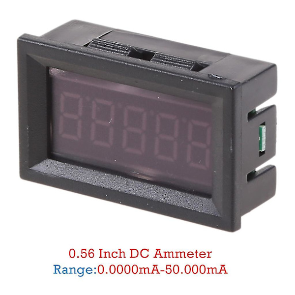 Bärbar digital amperemeter 5 bit 0,36-tums DC amperemeter strömområde 0-50,000mA