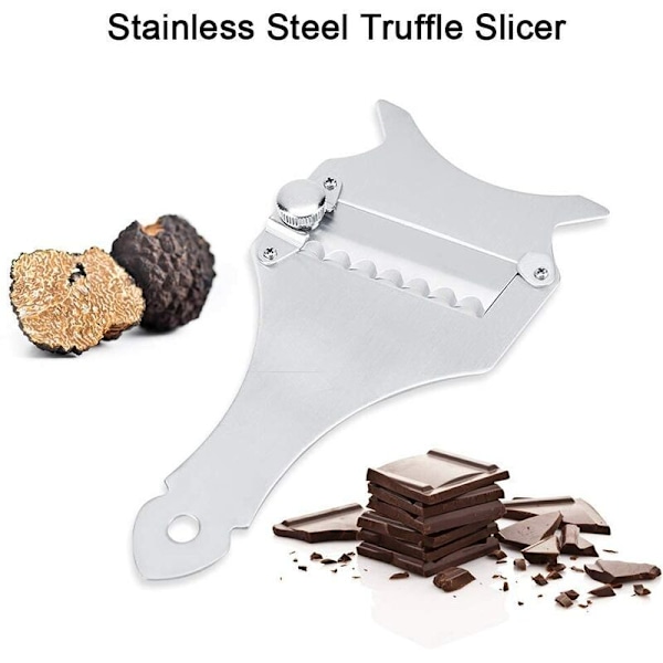 Rostfri tryffelostslicer justerbart blad chokladrakapparat köksredskap