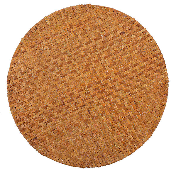 1 kpl Kotitalouskäyttöön kudottu käsityöalusta Koristeellinen pöytämatto Ruokapöydän matto（32X32X0.4CM，Oranssi）
