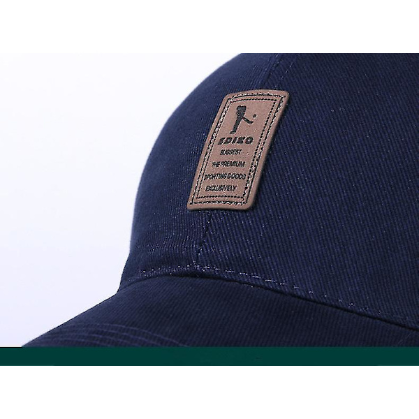 Blå unisex sommar enfärgad baseballkeps justerbar hatt