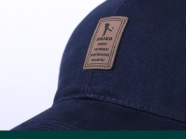 Blå unisex sommer solid farge baseball cap justerbar hatt