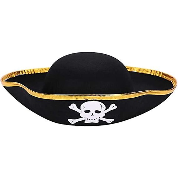 Piratmössa Halloween Print Piratkaptensdräktmössa Cap Kostym Buccaneer-hatt