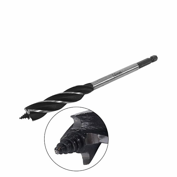 4-skärig träborr med hög kolhalt, snabbskärande borr för snickare, 165 mm