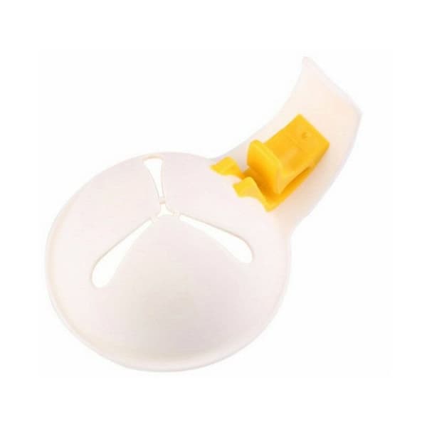 2 st Mini Äggula Separator med Plast Silikon Stativ Vit Äggula Separator Separator Kök Matlagning Enhet Sil Verktyg