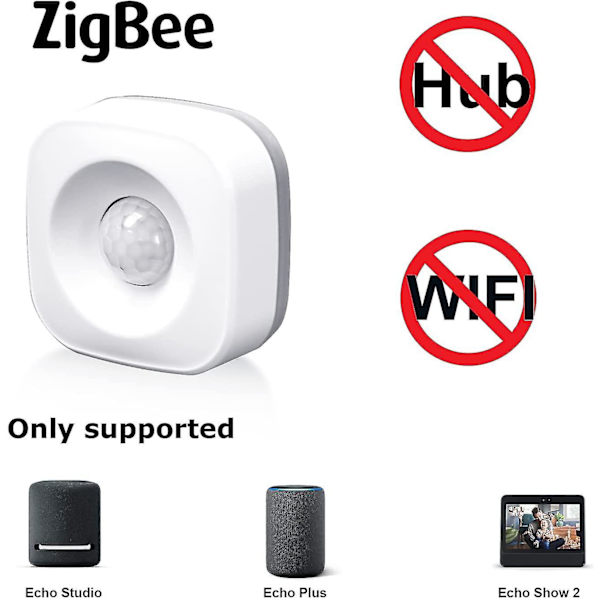 Smart Zigbee rörelsesensor fungerar med Echo Plus, Echo Studio