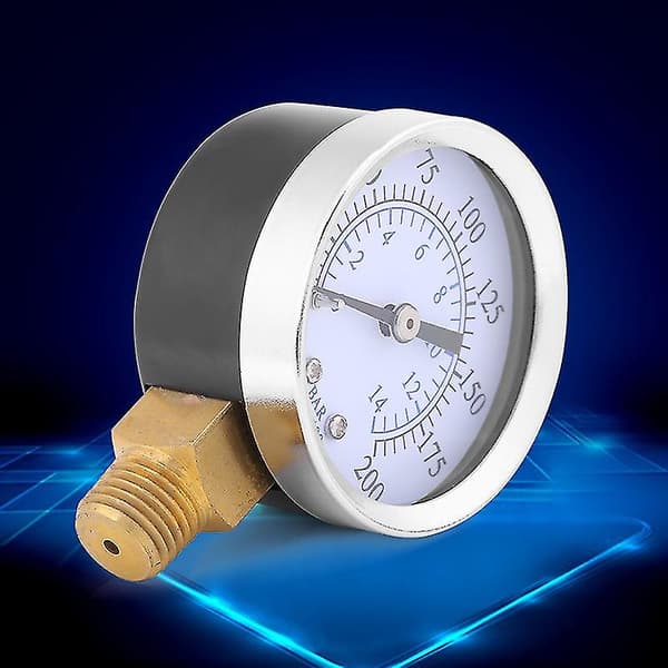 Luftkompressor Tryck / Hydraulisk Mätare 1/4\"npt 0-200psi 0-14bar Manometer