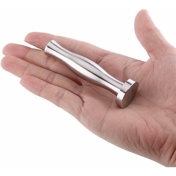 Kaffetamper Påfyllningsbar Kapsel för Rostfritt Stål Kaffemaskin (Silver)