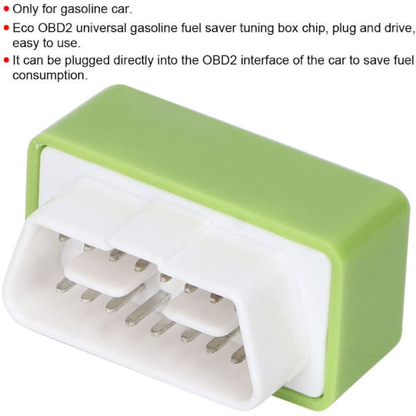 Eco OBD2 Universal Bensin Ekonomis Bensin Bränslebesparande Tuning Box Chip för Bensinbilar