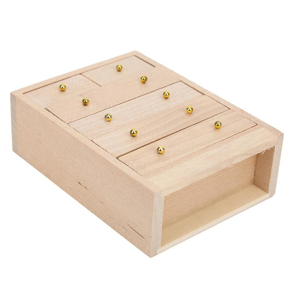 1:12 Dockhus Träskåp Miniatyr Möbler Dekoration