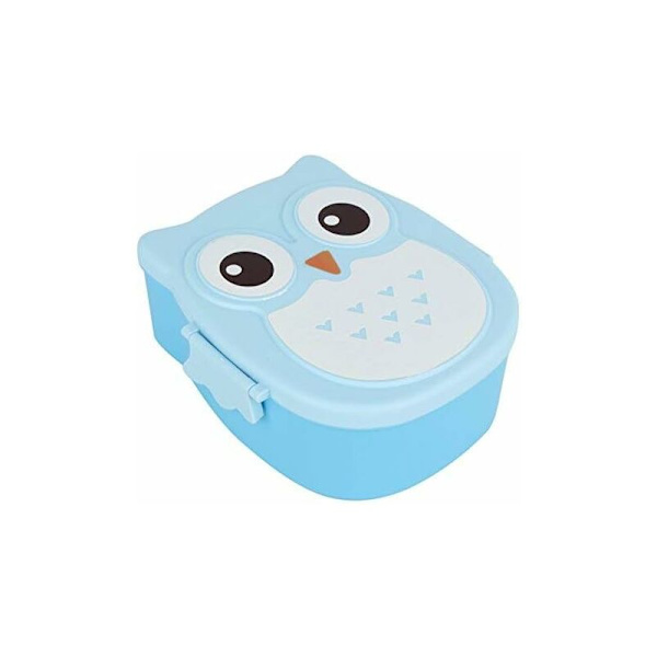 Lunchbox 900ml lunchlåda med fack skolmatlåda barn och vuxna blå