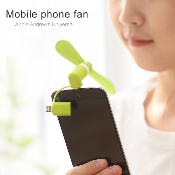 Bärbar USB fläkt Mini Mobiltelefonfläkt Flexibel löstagbar fläkt för Android IOS Mobile Power Bank USB Gadget