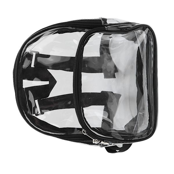 Transparent Ryggsäck för Kvinnor Mini Clear Bags Clear Backpack Mini Transparent Vattentät 2 Lager Förvaring Dragkedja Design PVC Slitstark Ryggsäck fo