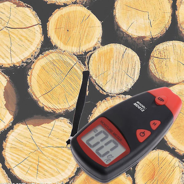 Puun kosteusmittari Hygrometer Detector Puutiheys 2-nastainen Puutavaran kosteusmittari