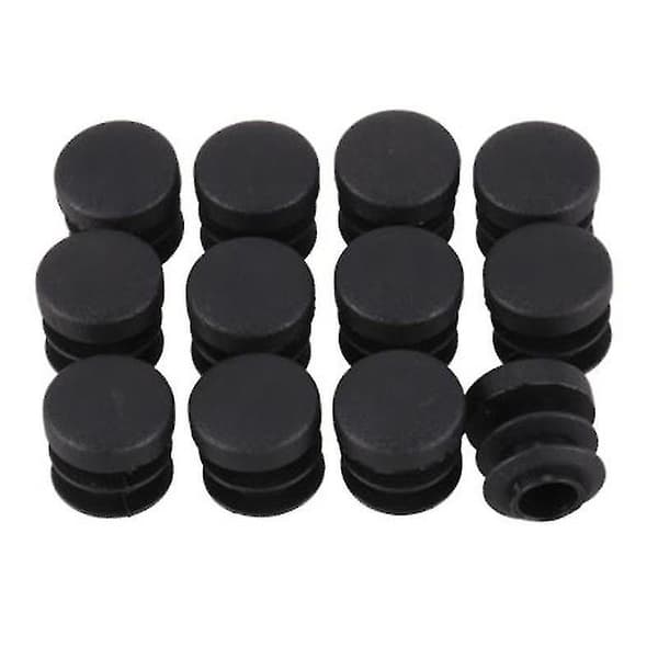 24 stk. stolbenpropper 22mm diameter runde plastikhætter gevindindsatsrør til gulv