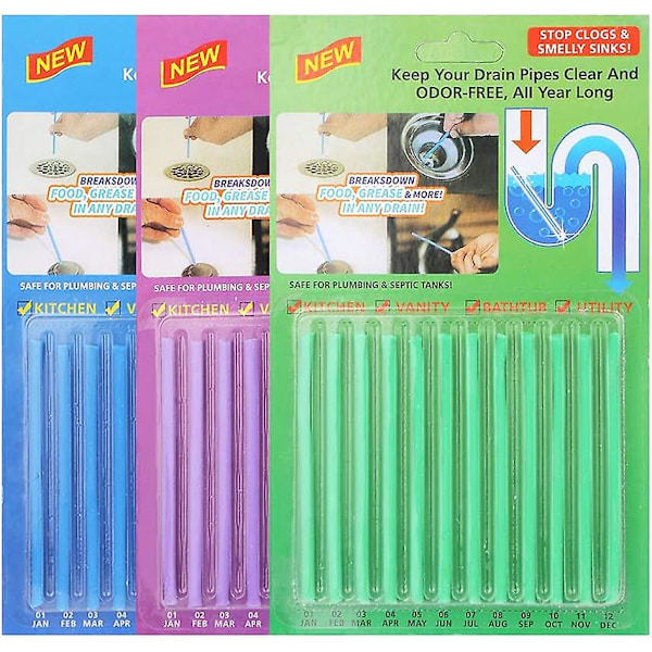 36 st avloppsrensningsstavar Sani Sticks rengöringsstavar enzymrengöring avloppsrengöring rörrengöring avloppsrensning