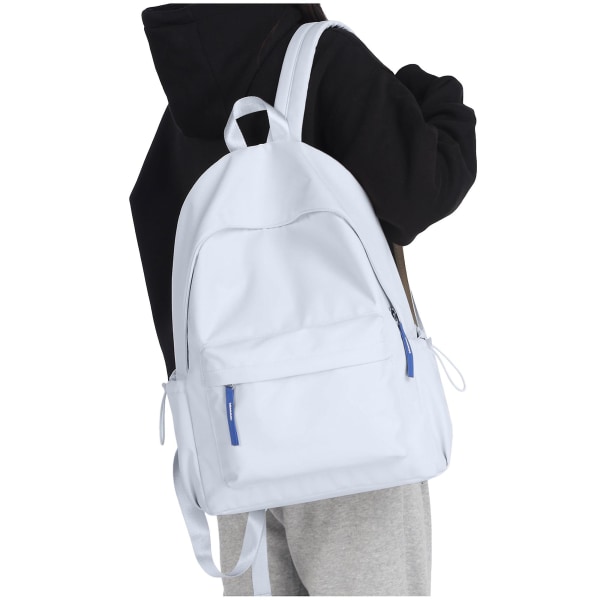 School Backpack Waterproof Blue Bookbag College Middle High School Ba