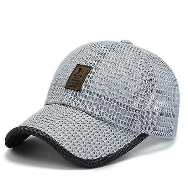 Unisex andningsbar full mesh hatt, snabbtorkande löparhatt, sommar mesh baseball keps justerbar kylning vattensporter hatt