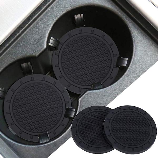 Auton aluslautanen Auton mukitelineen lisäke Aluslautanen Liukumaton Gm Sisätilatarvikkeet Auton aluslautanen (musta) 4 kpl