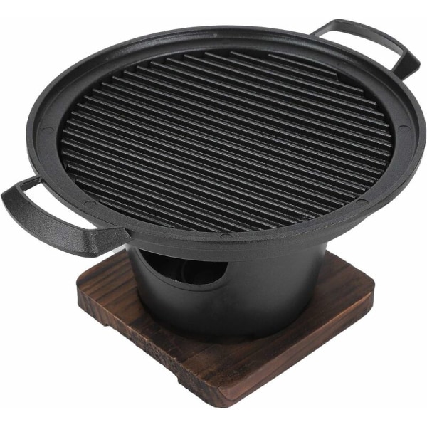 BBQ-grill, rökfri bärbar min-BBQ-grill, kolgrill, grilltillbehör 26 x 21 x 12,5 cm