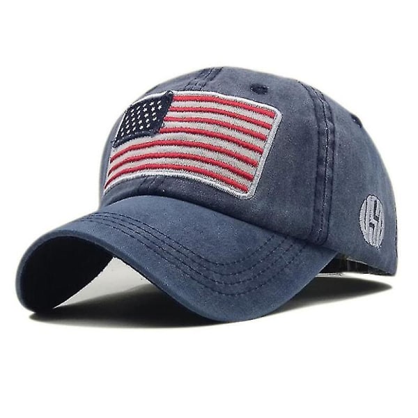 Guoguo Usa American Flag Patch Hat Military Tactical Operator Avtagbar cap（1st，Navy）
