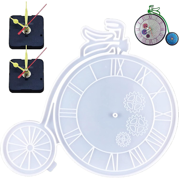 Clock Resin Molds, DIY Wall Clock Epoxy Resin Molds with Clock Hands for Resin