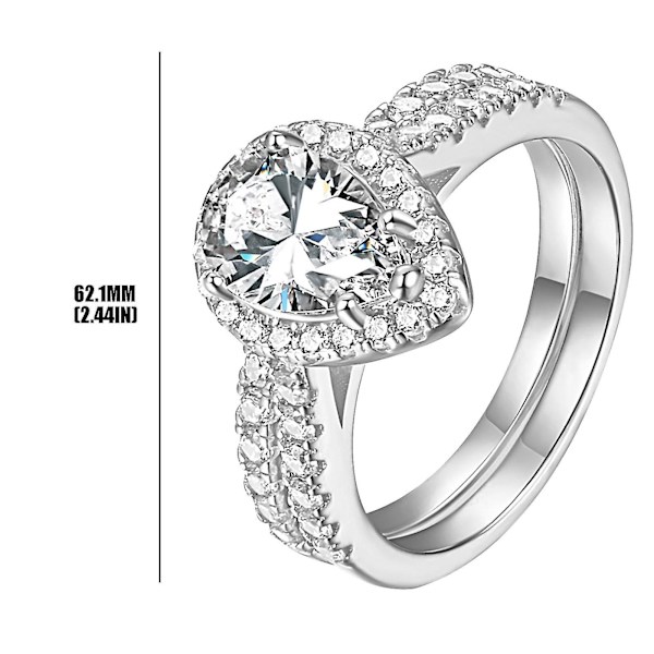 Den nya diamant hjärtat kan delas ring för att visa din unika temperament