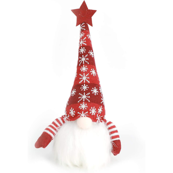 Julbelysning, Rosy Doll Toys Juldocka Utan Ansikte Med Led-Ljus Med Tricotted Hat Dekoration Av Julgnom Gåvor Kompatibel Med Chi