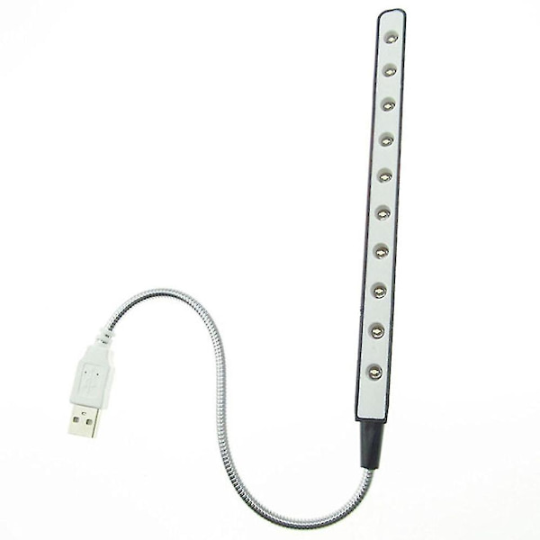 Usb Led-lys - 10 Super Bright Led-læselampe - Ingen batterier påkrævet Mobil strømforsyning Energibesparende computerlys