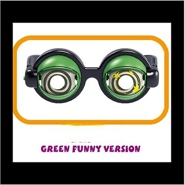 Prank Crazy Eyes - Triks, Kreativitet, Morsomme Briller, Leke, Morsomme Blinkende Triks (Blendende grønn morsom versjon)