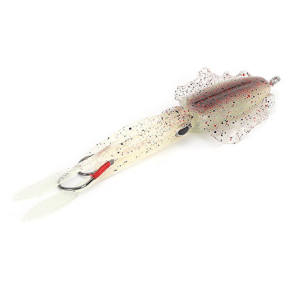 Fiskeblekksprut Lokkeblekksprut UV Lysende Blekksprut Jigger med Krok Fiske Wobbler Agnsoft Lokkebrun