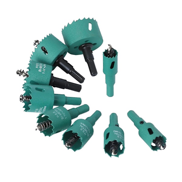 6 st skruvtappborrkit 6542 höghastighetsstål M10 M8 M6 M5 M4 M3 gängverktyg kort typ