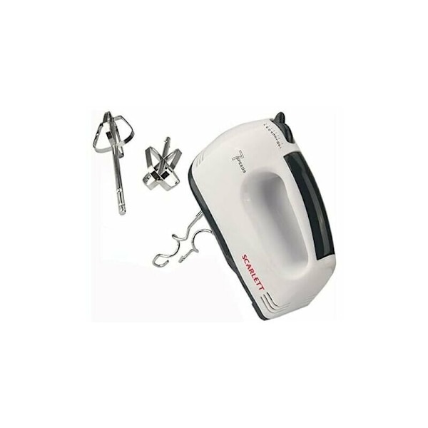 Elektrisk handmixer med 7 hastigheter, manuell mixer för att vispa ägg och rostfritt stål mjölk